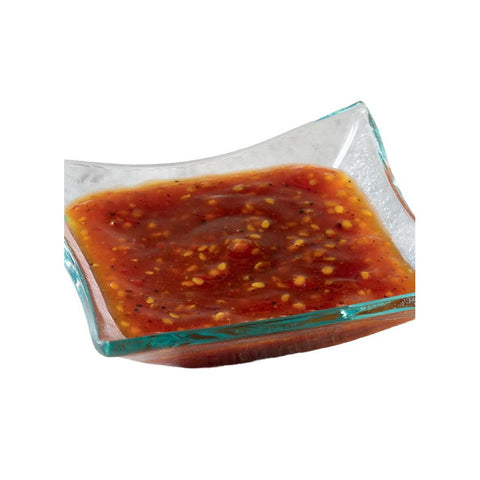 Yakiniku sauce 2 kg i en lille skål – den smukke mørkebrune farve og den blanke, fyldige konsistens fremhæver den intense umami og den autentiske japanske smag, perfekt som dip, marinade eller grillsauce.