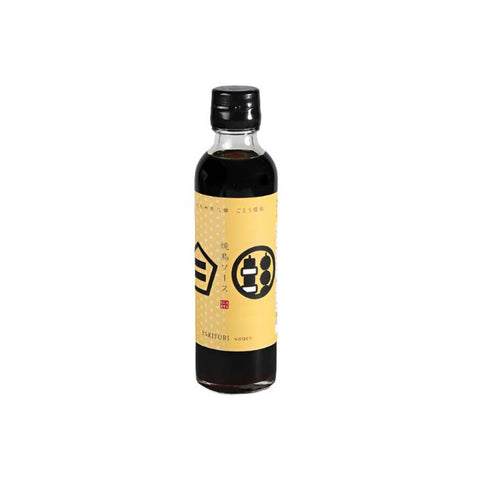 Yakitori sauce 200 ml i original japansk flaske – autentisk japansk yakitorisauce med fyldig umami, naturlig fermentering og en perfekt balance mellem sødme og salt, ideel til yakitori, grillspyd, kylling og autentisk japansk madlavning.