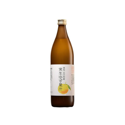 Misho Yuzu vilde yuzu juice 900 ml i original glasflaske – premium japansk yuzu juice fremstillet af vilde yuzu-frugter.