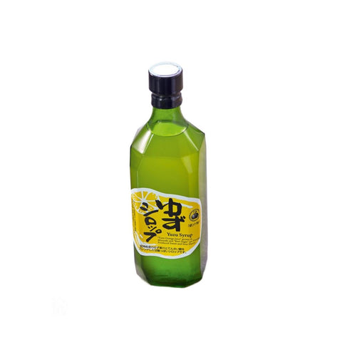 Miyazaki yuzu sirup 500 ml i original glasflaske – autentisk japansk yuzu sirup med frisk citrus og aromatisk smag.