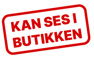 Kan ses i butikken - rød kvadratisk