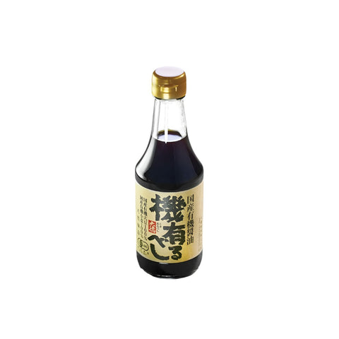 Økologisk Tokiarubeshi sojasauce 300 ml i original japansk glasflaske – autentisk økologisk sojasauce med fyldig umami og premium kvalitet.