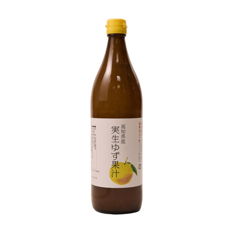 Misho Yuzu vilde yuzu juice 900 ml i original glasflaske – premium japansk yuzu juice fremstillet af vilde yuzu-frugter.