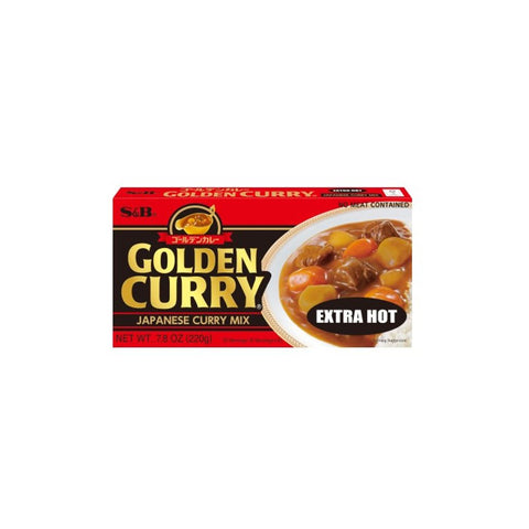 S&B Golden Curry mix extra hot 220 g - 12 portioner