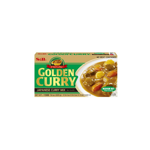 S&B Golden Curry mix medium hot 220 g - 12 portioner