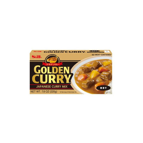 S&B Golden Curry mix hot 220 g - 12 portioner