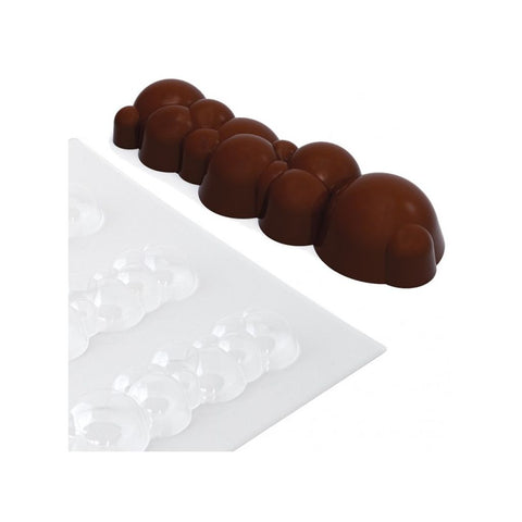 Professionel chokoladeform - boble bar, 1 stk.