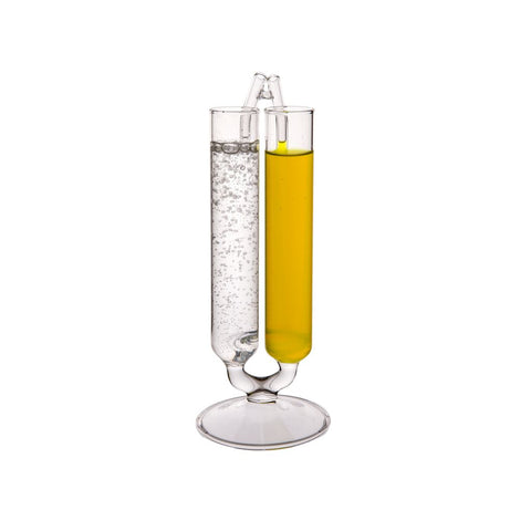 Columbia dobbelt shot glas om reagensglas på fod, diameter 8 cm, 80 ml, 2 stk