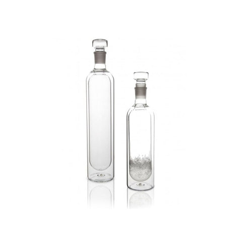 Fryseholdbar glas termoflasker med dobbeltvæg