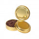 Guld dåser til 80 gram caviar 12 stk