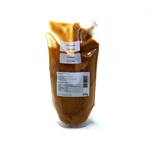 Hvid sesampasta fra Japan 500 g i original japansk emballage – autentisk japansk premium sesampasta fremstillet af ristede hvide sesamfrø med fyldig, nøddeagtig smag, silkeblød konsistens og høj kvalitet.