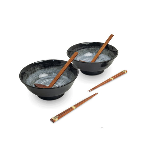 Japansk Ramen bowl set Kuro – Ø22