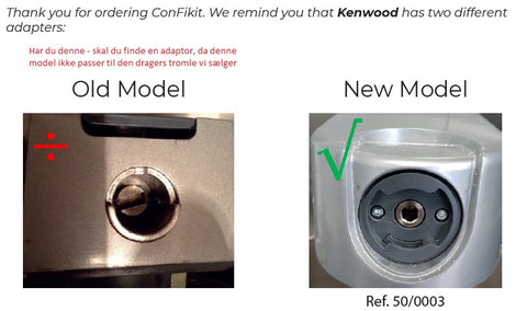 Dragerings Tromle ”Confi Kit” til Kenwood køkkenmaskine - til belægning af nødder, trøffel chokolade mm. - fod medfølger
