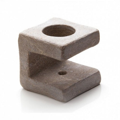 Kræmmerhusholder i marmor med hul i diameter 4,5 cm