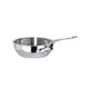 Mauviel Cook Style Sauterpande buttet blank stål 2,8 liter 24 cm