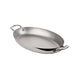 Mauviel Cook Style pande oval blank stål - 30 cm med 2 greb