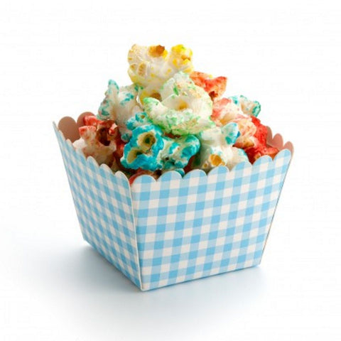 Mini Popcorn & Brownie Æske blå, 100 stk. 