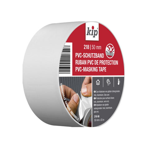 PVC-Tape Hvid, 50mmx33m