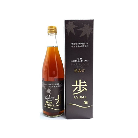 15-års lagret japansk riseddike 720 ml med gaveæske – premium riseddike af sorte ris og sojabønner.