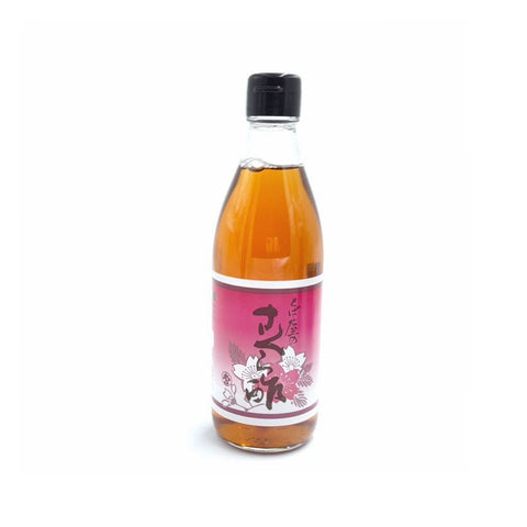 Japansk riseddike med sakura kirsebærblomst 900 ml i glasflaske – premium riseddike med elegant blomsteraroma.