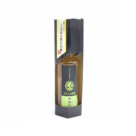 Riseddike med sudachi-juice 200 ml i original japansk gaveindpakning – eksklusiv citruseddike fra Japan.