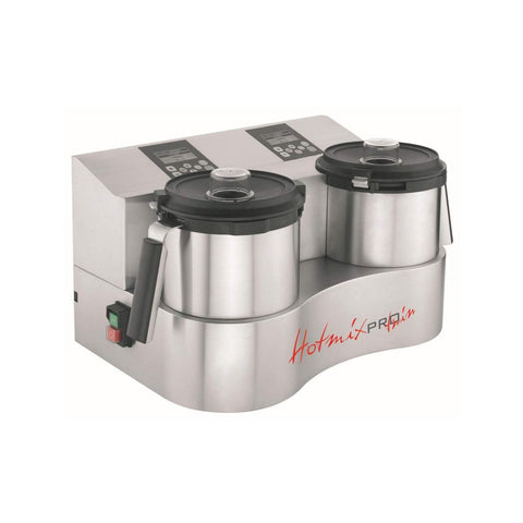 HotmixPRO GASTRO To “Gastro” i én: 2×2 liter, op til 12.500 rpm, 24°-190°C, Varmeeffekt: 2×800W