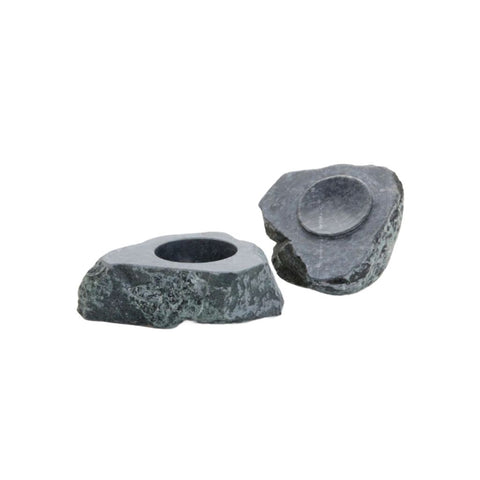 ”Cæsar” beholder med låg i grå sten, max 90 ml