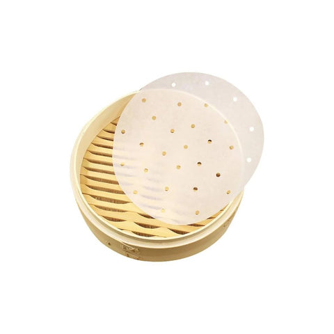 Ø15 Non stik papir til bambus damper / steamer - hulpapir til damper